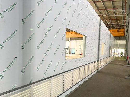 Dự án vách panel rockwool cty Ryder