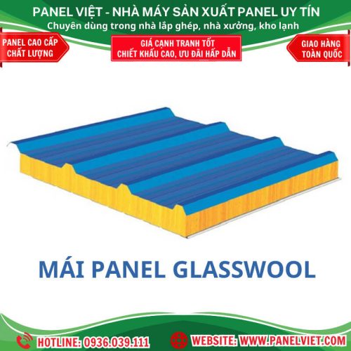 mái panel glasswool