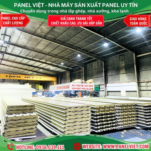 mái panel rockwool