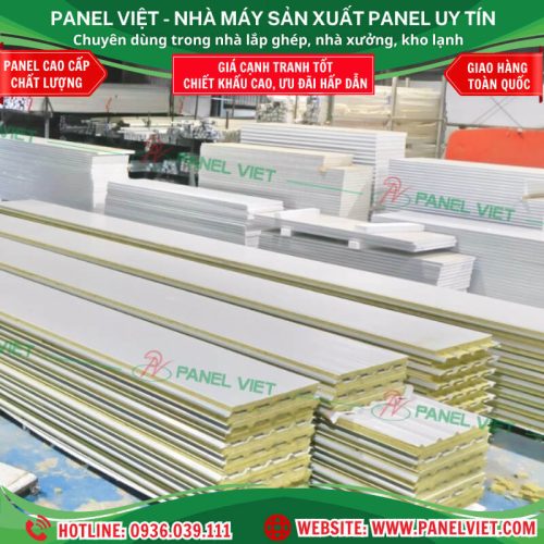 mái panel rockwool chống cháy