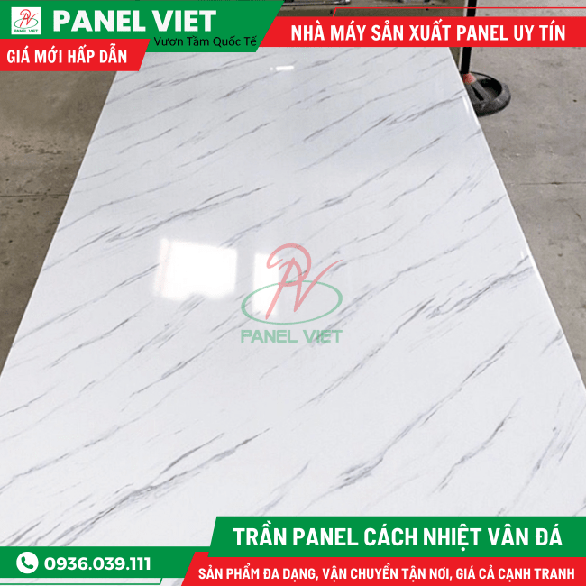 Trần Panel Cách Nhiệt Vân Đá