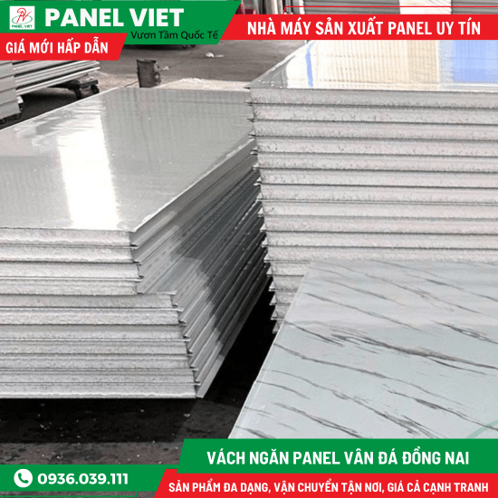Vách Ngăn Panel Vân Đá Đồng Nai