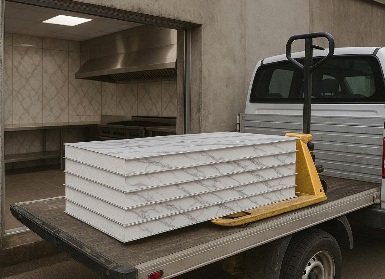Vách Panel Vân Đá Trang Trí Nội Thất