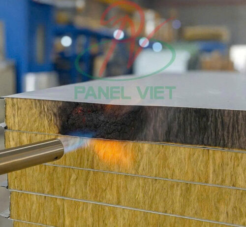 tấm panel rockwool chống cháy