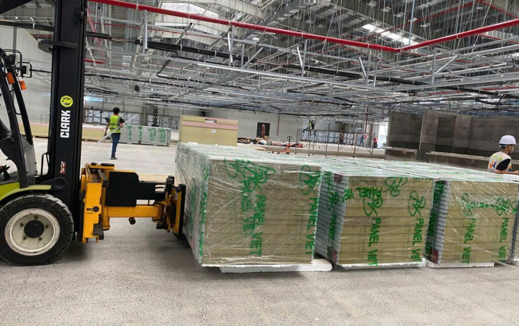 Panel Bông Khoáng Chống Cháy Làm Nhà Máy Bình Dương
