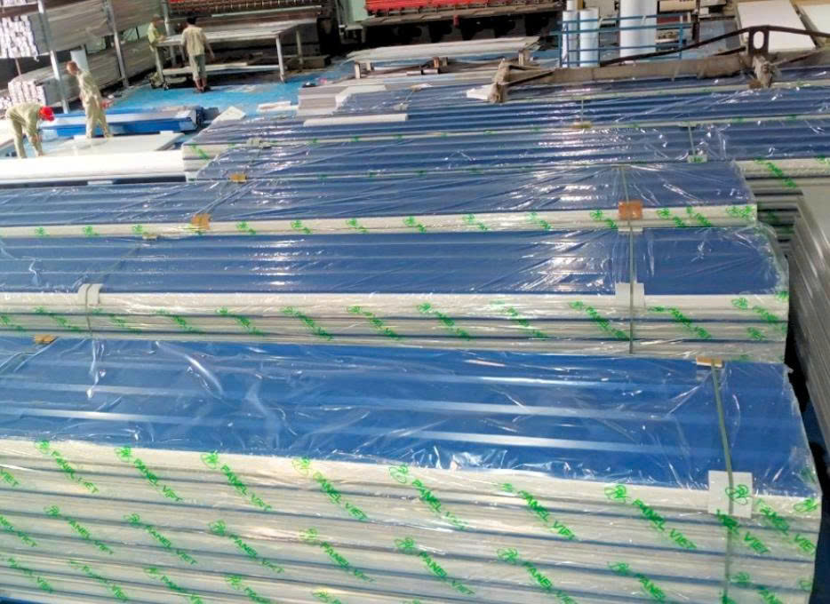 bảng giá mái panel xanh dương tím 2026