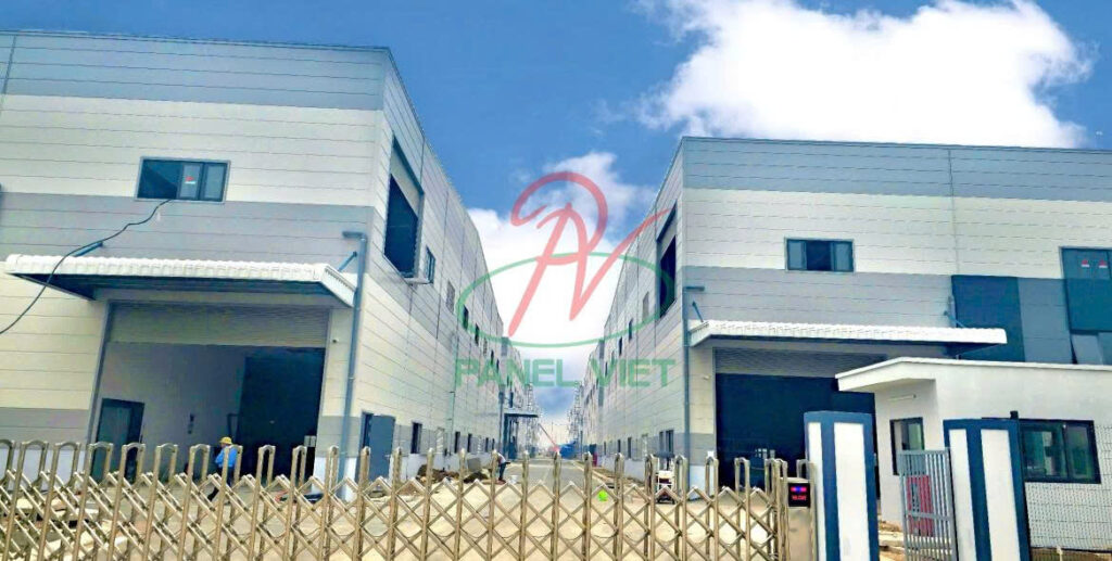 vách panel làm dự án logistic