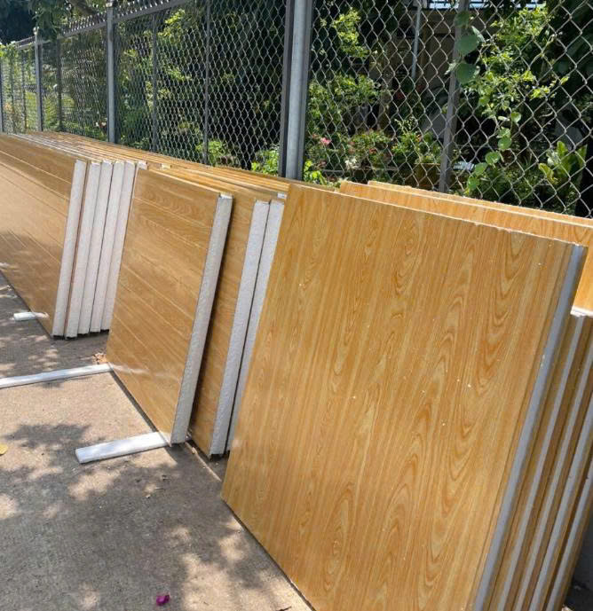 thi công panel vân gỗ