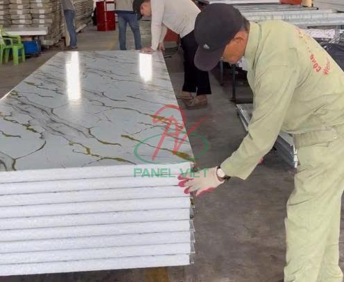 công ty cung cấp panel vân đá ánh kim