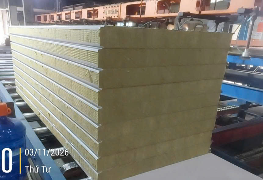 Panel Rockwool Tôn Đông Á T75