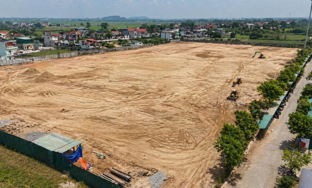 Mặt Bằng Trước Khi Thi Công Nhà Máy Linh Kiện
