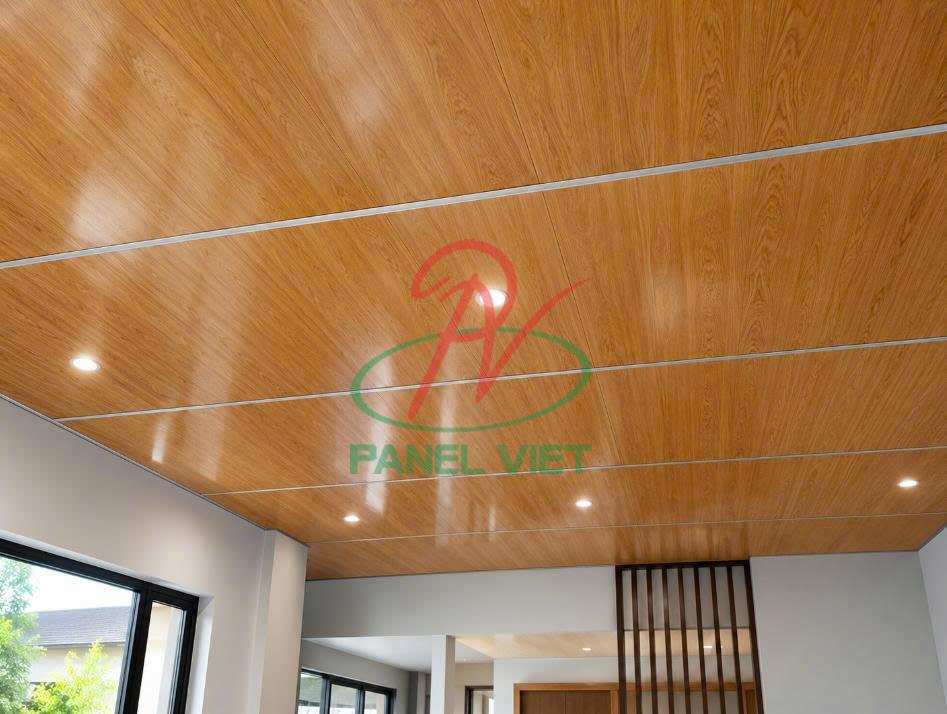 Panel Vân Gỗ Làm Trần Cách Âm